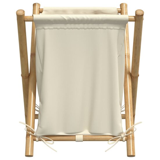 Wasmand 45x55x63,5 cm bamboe cr&egrave;mewit