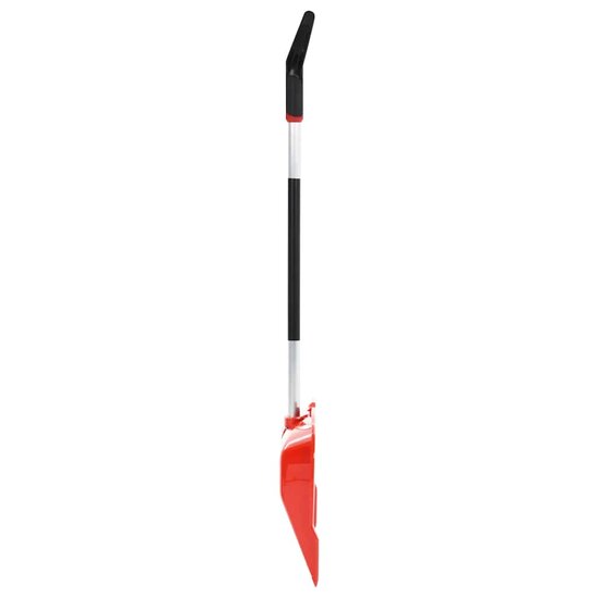 Sneeuwschep 136 cm aluminium rood