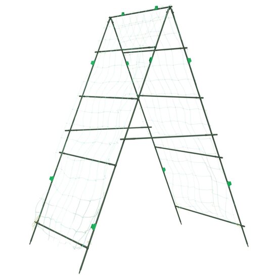 Plantenklimrekken 3 st A-frame staal