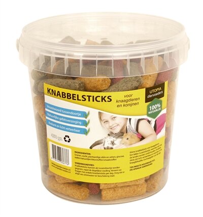 Utopia Diertotaal Knabbelsticks 450 GR