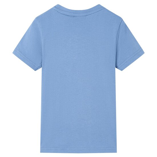 Kindershirt 104 middelblauw