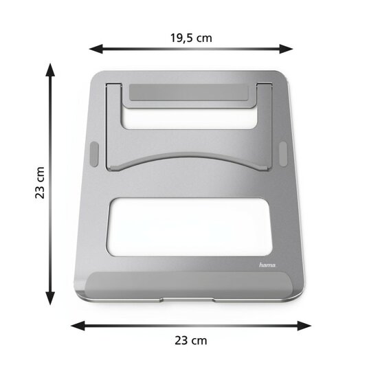 Hama Notebook-Stand Aluminium Zilver