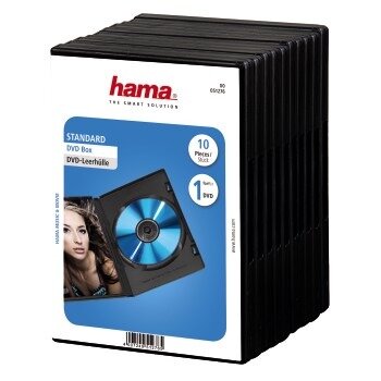 Hama Dvd Box Zwart 10Pak