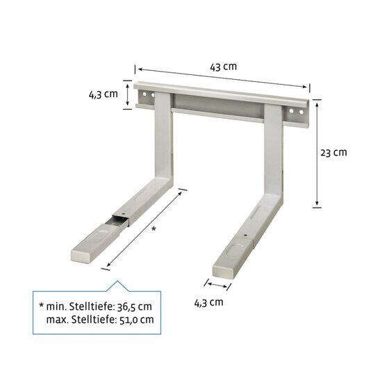 Xavax Muurbeugel Magnetron Wit