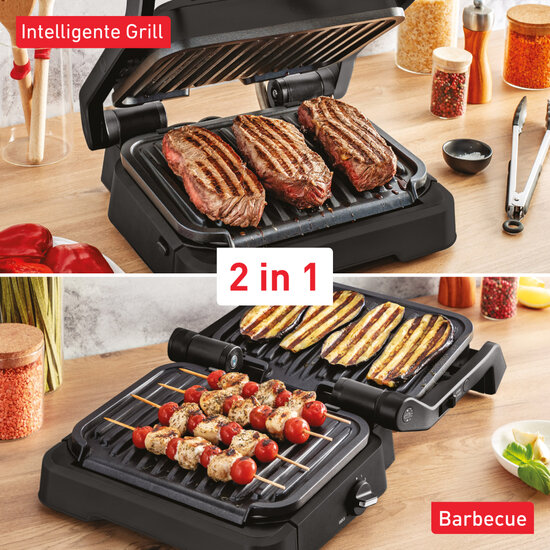 Tefal Gc7728 Optigrill Grill Zwart