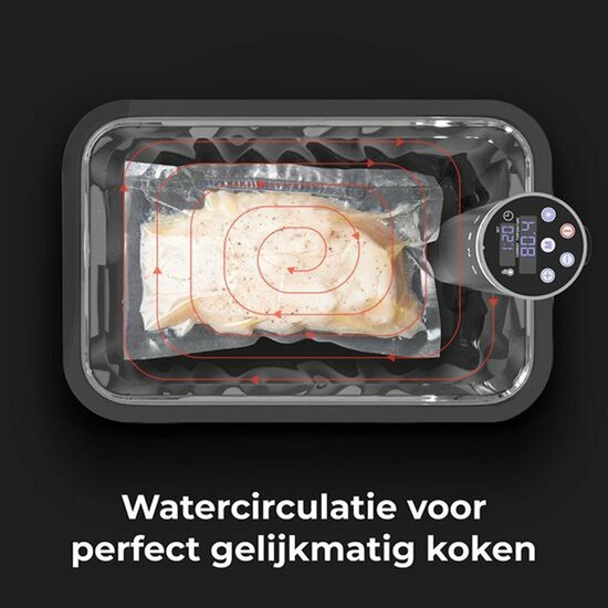 Aeno Asv0001 Sous Vide Zwart/Rvs