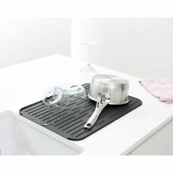 Brabantia Sinkside Afdruipmat Donkergrijs/Silicone