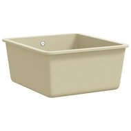 Gootsteen enkele bak graniet beige