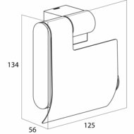 toiletrolhouder Nomad chroom 249130346