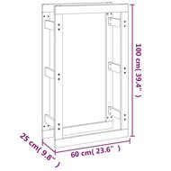 &nbsp;Haardhoutrek 60x25x100 cm massief grenenhout