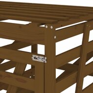 Containerberging drievoudig massief grenenhout honingbruin