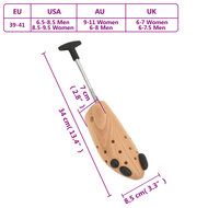 Schoenspanner EU&nbsp;39-41 massief beukenhout