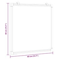 Whiteboard magnetisch 40x40x1,7 cm aluminium