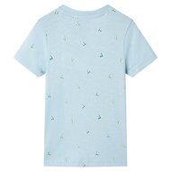 Kindershirt 116 lichtblauw