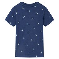 Kindershirt 104 donkerblauw