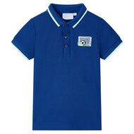 Kinderpoloshirt 128 donkerblauw