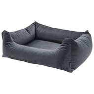 Hondenbed Velvet 100x80x25 cm grijs