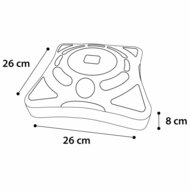 Kattenrolspeelgoed Orbit 26x26x8 cm wit