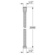 Doucheslang Fluxhose 200 cm chroomkleurig