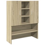 Wasmachinekast 70,5x24x90 cm sonoma eikenkleurig