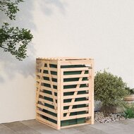 Containerberging 84x90x128,5 cm massief grenenhout