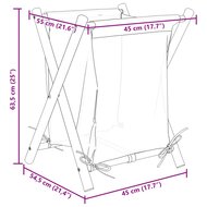 Wasmand 45x55x63,5 cm bamboe cr&egrave;mewit