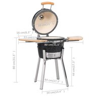 Kamado barbecue 81 cm keramiek