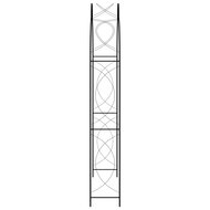 Tuinboog 150x34x240 cm ijzer zwart