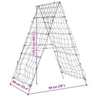 Plantenklimrekken 3 st A-frame staal