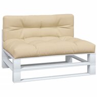 Palletkussens 2 st stof beige