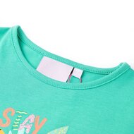 Kindershirt 104 mintkleurig