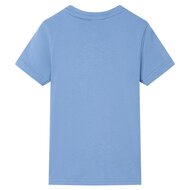 Kindershirt 104 middelblauw