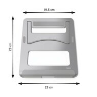 Hama Notebook-Stand Aluminium Zilver