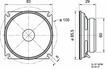 Visaton Vs-Sl87Wpm/4 Inbouw Speaker