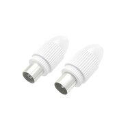 Hama Coax-Set Connector/Koppeling Klembaar