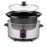 Alpina Slowcooker 3.5L 240W Rvs/Zwart