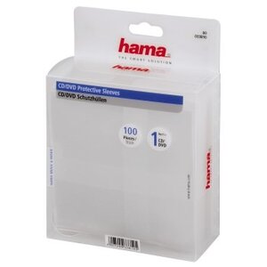 Hama CD/DVD Hoesjes 100 Pak Transparant