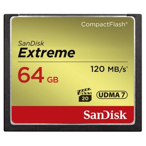 Sandisk CF Extreme 64GB 120MB/s Read 85MB/s Write