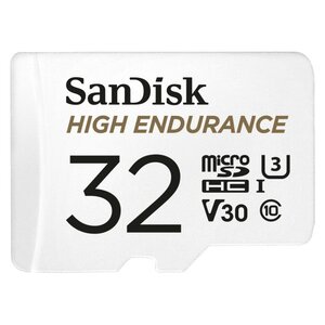 Sandisk MicroSDHC High Endurance 32GB Incl SD Adapter