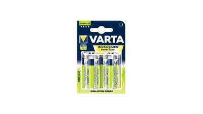 Varta 56720  2xD Mono Oplaadbare Batterij