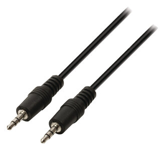 Valueline Vlap22000b05 Jack Stereo Audiokabel 3,5 mm Mannelijk - 3,5 mm Mannelijk 0,50 M Zwart