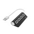 Hama USB-hub 4-poorts USB 2.0 480 Mbit/s Zwart_