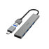 Hama USB-hub 4-poorts USB 3.2 Gen1 5 Gbit/s Ultra Slim Incl. USB-C-adapter_