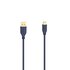 Hama USB-C-kabel Flexi-Slim USB 2.0 480 Mbit/s Blue Depths 0,75 M_