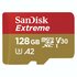 Sandisk MicroSDXC Extreme 128GB 190mb / 60mb,U3,V30,A2 AC_