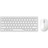 Rapoo 9600M Draadloos Multimode Toetsenbord-muisset Blade Combo TKL,wit QWERTY US_