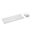 Rapoo 9600M Draadloos Multimode Toetsenbord-muisset Blade Combo TKL,wit QWERTY US_