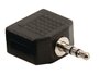 Valueline VLAB22945B Audio-splitter 3,5 mm Male - 2x Female Zwart_