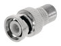 Valueline VLSP41965M Antenne Adapter Bnc Male - F-connector Female Zilver_